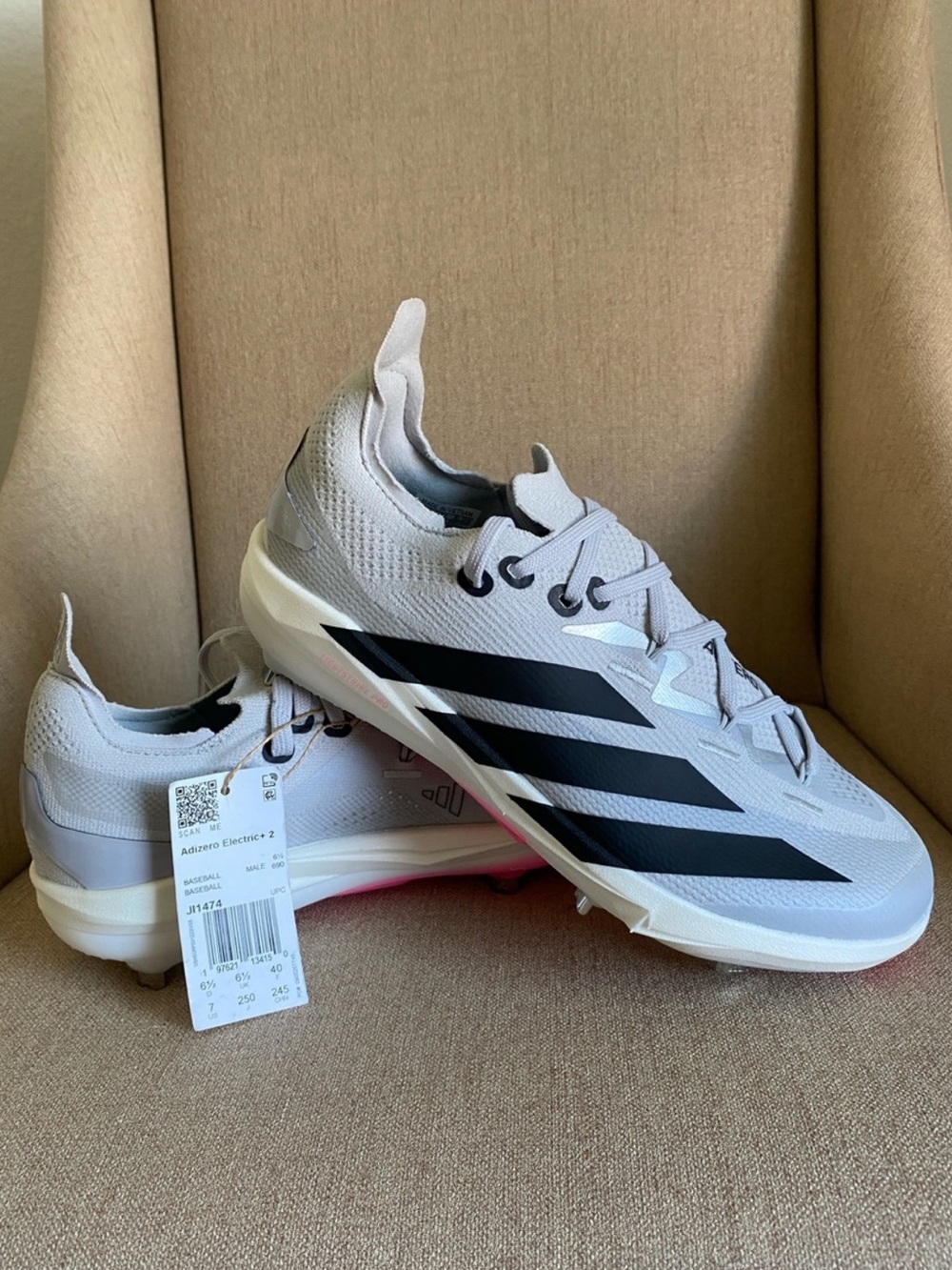 Adidas | Men's adizero Electric+ 2.0 Metal Baseball Cleats